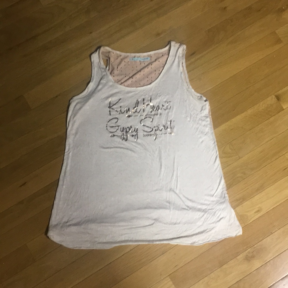 Cute tan tank top